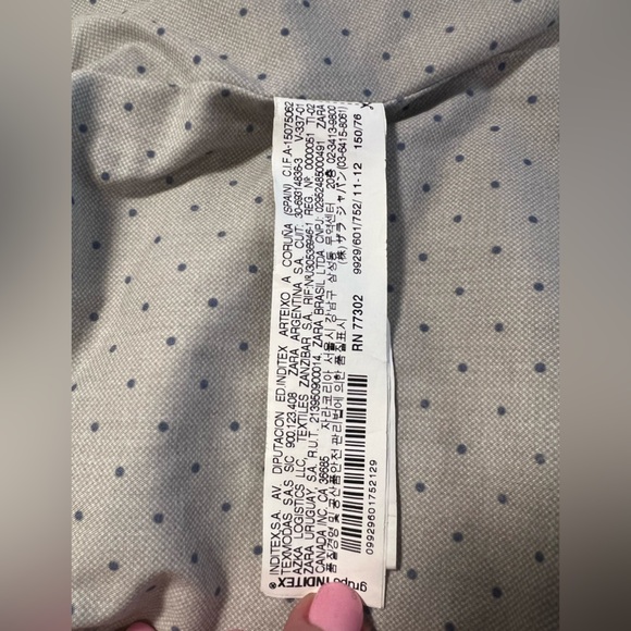 ZARA girls beige blazer /size 11-12 - Picture 12 of 12